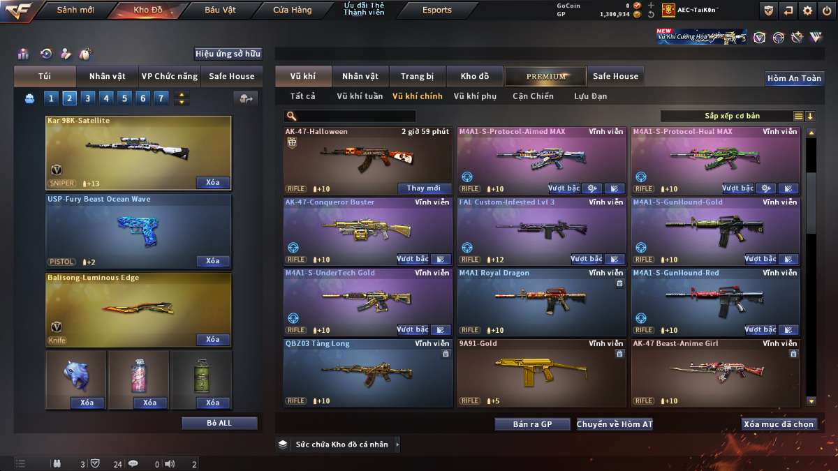 shop acc cf uy tin gia re